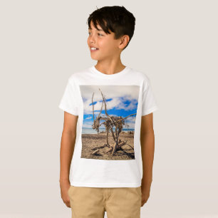 Camiseta Obra de arte en la playa de Hokitika, Nueva Zeland