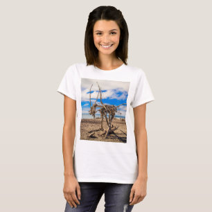 Camiseta Obra de arte en la playa de Hokitika, Nueva Zeland