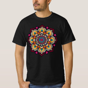 Camiseta Obra de arte espiritual de Mandala