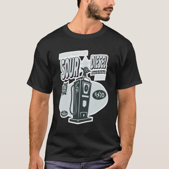 Camiseta Obra de arte para cepa gráfica de diesel agrio (Anverso)