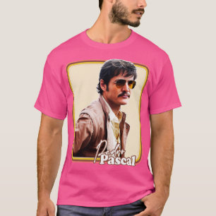 Camiseta Obra de arte para fans de Pedro Pascal Retro 1