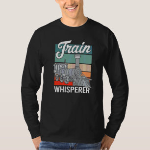 Camiseta Obra De Arte Retro De Whisperer De Tren Para Un Mo