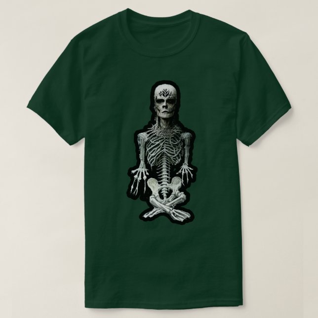 Camiseta Obra de BlackMetal Homunculus Skeleton (Diseño del anverso)