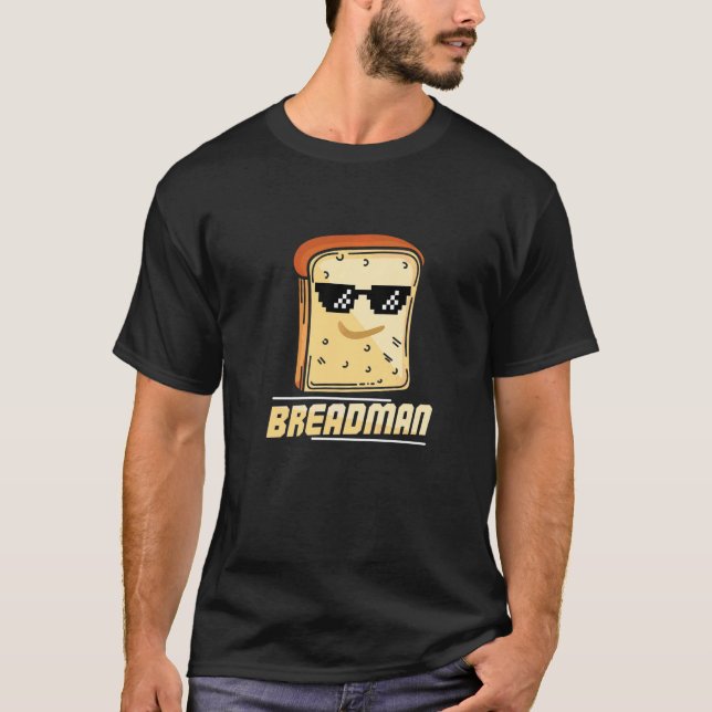 Camiseta Obra De Cómic De Breadman Para Un Pan (Anverso)