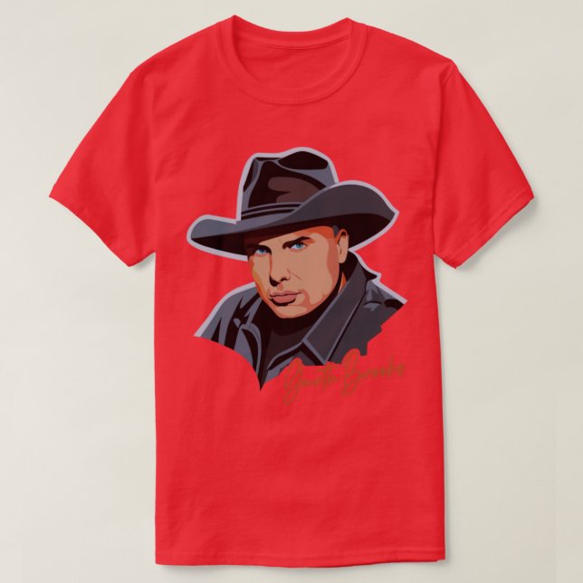 Camiseta Obra de fans retro de Garth Brooks 90 (Diseño del anverso)