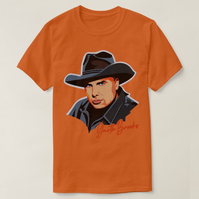 Camiseta Obra de fans retro de Garth Brooks 90 (Diseño del anverso)