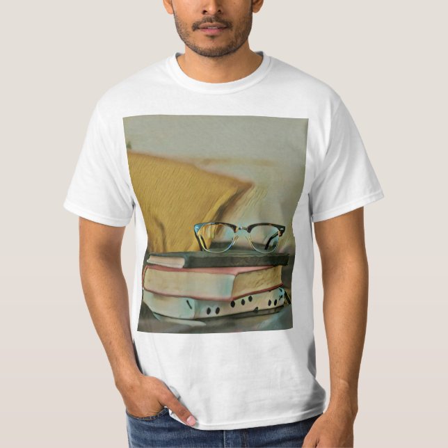 Camiseta Obra de libros de época (Anverso)