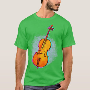 Camiseta Obra de regalo de Cellist Idea Cello Player Art
