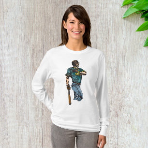 Camiseta Obra deportiva retro de jugador de béisbol vintage