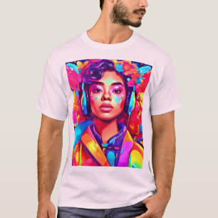 Camiseta Obra digital Funky Lady