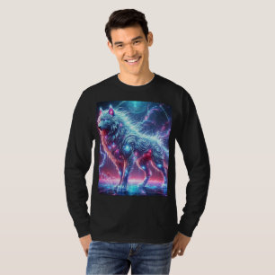 Camiseta Obra maestra colosal de Neon Crystal Wolf.