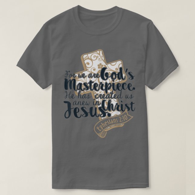 Camiseta Obra maestra de Dios: Biblia cristiana de regalo c (Diseño del anverso)