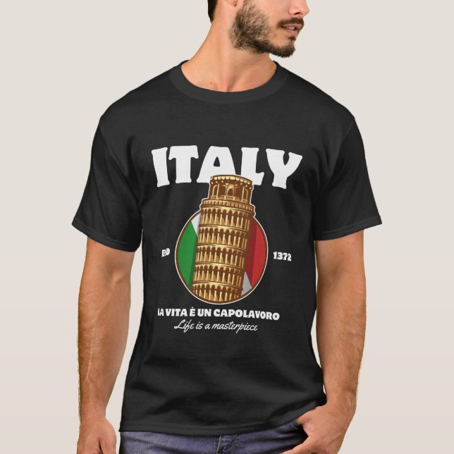 Camiseta Obra maestra de Italia (Anverso)