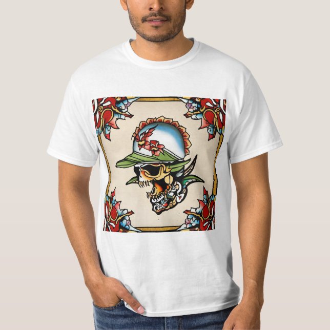 Camiseta Obra maestra del Icónico marinero Jerry & Ed Hardy (Anverso)