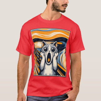 Camiseta Obra maestra del Meowtrait divertida parodia de ga