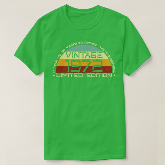 Camiseta Obra maestra vintage 1972 (Diseño del anverso)
