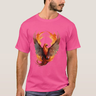 Camiseta Obra mítica de rejuvenecimiento de aves Phoenix Ri