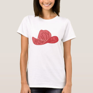 Camiseta Obra rosa de Howdy Y'all Cowboy/Cowgirl Gorra