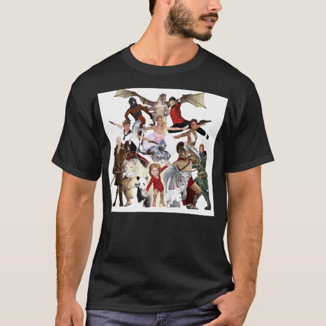 Camiseta Obras clásicas literarias y caracteres ficticios (Anverso)