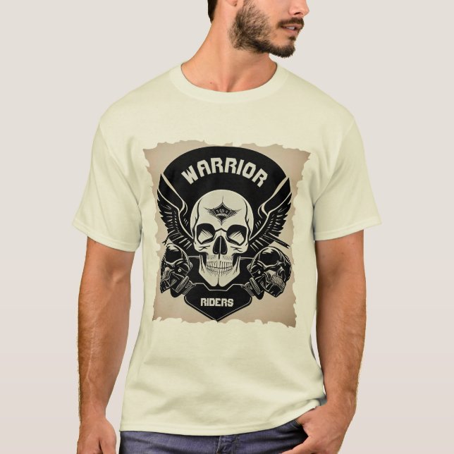 Camiseta Obras de arte de cráneo aladas (Anverso)