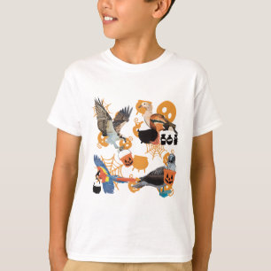 Camiseta Obras de arte de Halloween de pájaro bromista de u