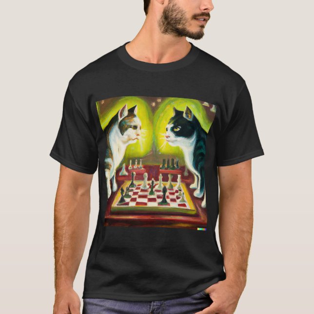 Camiseta Obras de arte del artista original del ajedrez (Anverso)