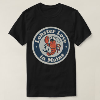 Camiseta Obras de arte marítimo de Lobster Love_ Maine