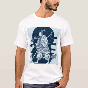 Camiseta Obras de arte originales de un guerrero samurai ja