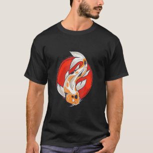 Camiseta Obras de arte tradicionales japonesas Koi Dragon T