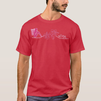 Camiseta Obras de arte tribales de hadas T hibiscus y hadas