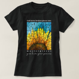 Camiseta Obras maestras Biblia cristiana Verse girasol