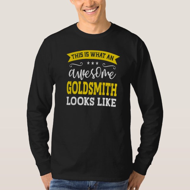 Camiseta Obrero Orfebre Título De Trabajo Empleado Divertid (Anverso)