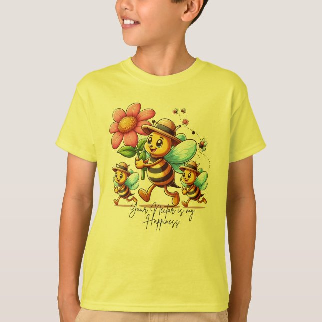 Camiseta Obsequiando Flores (Anverso)