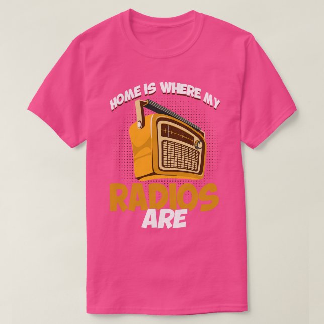 Camiseta obsequio por radio de operador aficionado Radio Ha (Diseño del anverso)