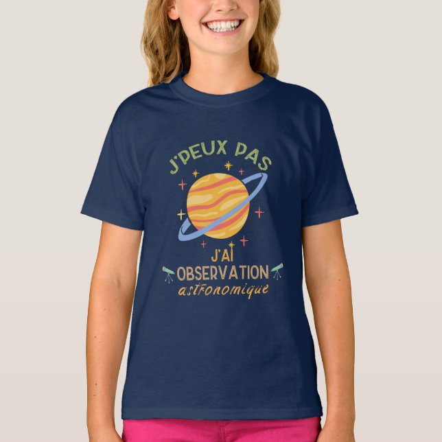 Camiseta Observación astronómica (Anverso)