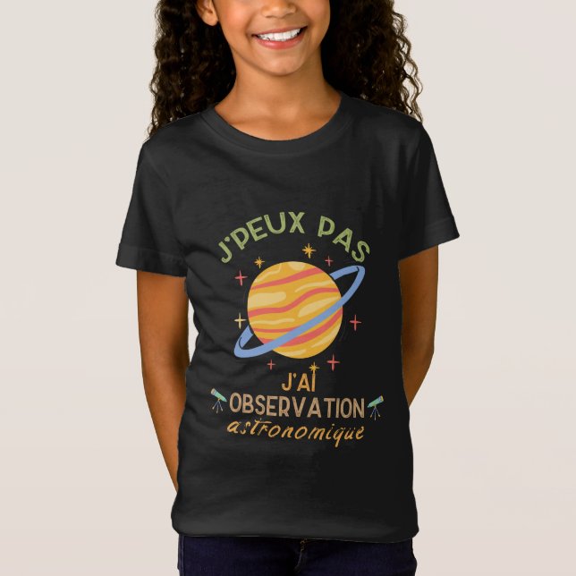 Camiseta Observación astronómica (Anverso)