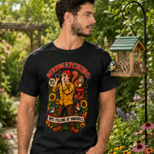 Camiseta Observación de aves 10% Aves 90% Gritando a las ar