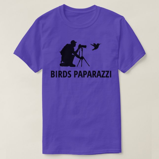 Camiseta Observación de aves Paparazzi Fotografía de aves 1 (Diseño del anverso)