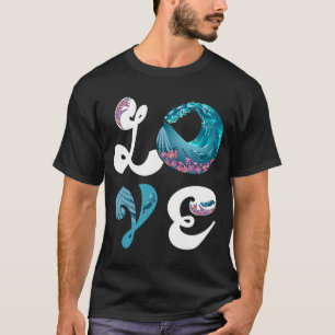 Camiseta Observación de ballenas de amor