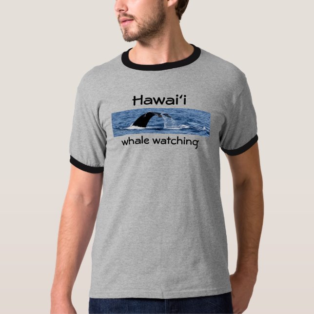 Camiseta Observación de la ballena de Hawaii (Anverso)