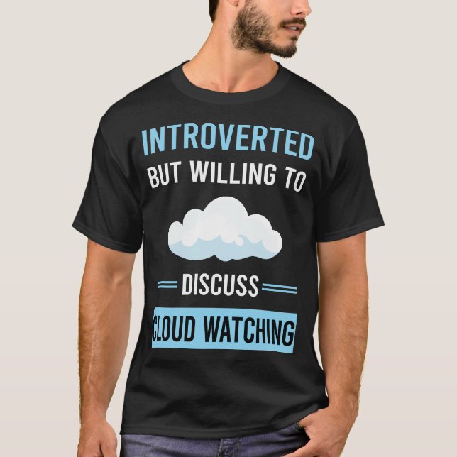 Camiseta Observación de nubes introvertida (Anverso)