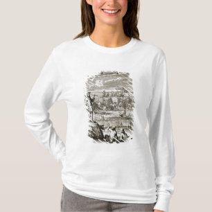 Camiseta Observación de una batalla naval a través de un