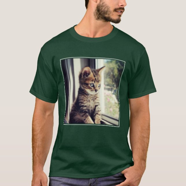 Camiseta Observación del gatito del Tabby (Anverso)