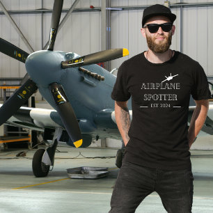 Camiseta Observador de aviones,regalos de cumpleaños para h