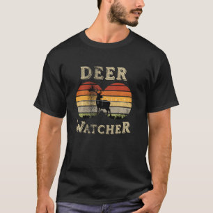 Camiseta Observador de Ciervos Atardecer Vintage Observando