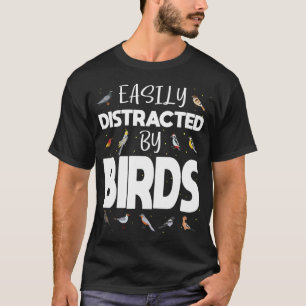 Camiseta Observador de pájaros observando la curiosa aparic