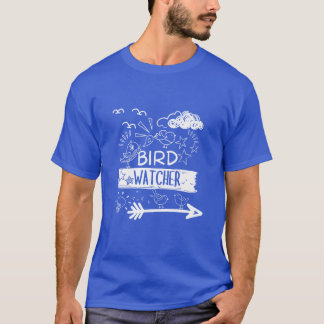 Camiseta Observador de pájaros Retro Gracioso Vistazo de Pá