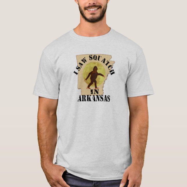Camiseta Observador de tiro de Arkansas Sasquatch Bigfoot - (Anverso)