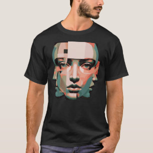 Camiseta Observador Yo Abstracto Identidad Humana en Capa