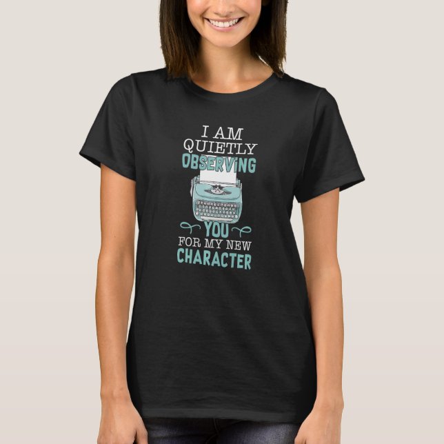 Camiseta Observándote Para El Nuevo Autor Del Libro De Cara (Anverso)